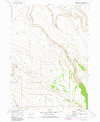 Krumbo Ridge Oregon Historical topographic map, 1:24000 scale, 7.5 X 7.5 Minute, Year 1968