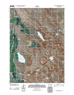 Krumbo Reservoir Oregon Historical topographic map, 1:24000 scale, 7.5 X 7.5 Minute, Year 2011