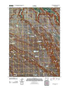 Krumbo Ridge Oregon Historical topographic map, 1:24000 scale, 7.5 X 7.5 Minute, Year 2011