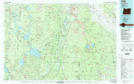 La Pine Oregon Historical topographic map, 1:100000 scale, 30 X 60 Minute, Year 1986