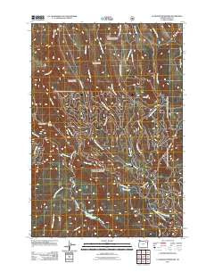 La Grande Reservoir Oregon Historical topographic map, 1:24000 scale, 7.5 X 7.5 Minute, Year 2011