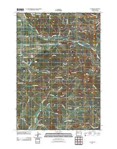 Lacomb Oregon Historical topographic map, 1:24000 scale, 7.5 X 7.5 Minute, Year 2011