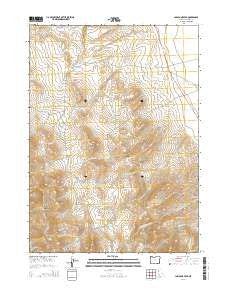 Ladycomb Peak Oregon Current topographic map, 1:24000 scale, 7.5 X 7.5 Minute, Year 2014