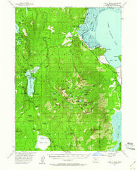 Lake O' Woods Oregon Historical topographic map, 1:62500 scale, 15 X 15 Minute, Year 1955