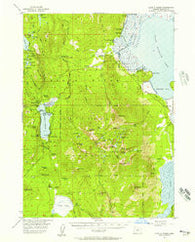 Lake O' Woods Oregon Historical topographic map, 1:62500 scale, 15 X 15 Minute, Year 1955