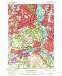Lake Oswego Oregon Historical topographic map, 1:24000 scale, 7.5 X 7.5 Minute, Year 1961