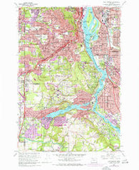 Lake Oswego Oregon Historical topographic map, 1:24000 scale, 7.5 X 7.5 Minute, Year 1961