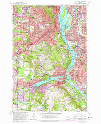 Lake Oswego Oregon Historical topographic map, 1:24000 scale, 7.5 X 7.5 Minute, Year 1961