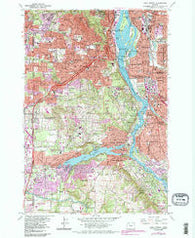 Lake Oswego Oregon Historical topographic map, 1:24000 scale, 7.5 X 7.5 Minute, Year 1961