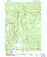 Lake of The Woods North Oregon Historical topographic map, 1:24000 scale, 7.5 X 7.5 Minute, Year 1985