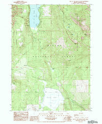Lake of The Woods South Oregon Historical topographic map, 1:24000 scale, 7.5 X 7.5 Minute, Year 1985