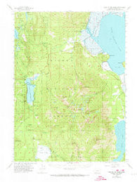 Lake of the Woods Oregon Historical topographic map, 1:62500 scale, 15 X 15 Minute, Year 1955