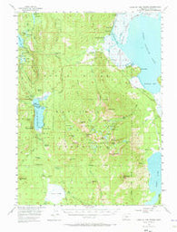 Lake of the Woods Oregon Historical topographic map, 1:62500 scale, 15 X 15 Minute, Year 1955