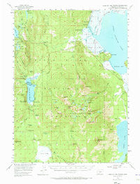 Lake of the Woods Oregon Historical topographic map, 1:62500 scale, 15 X 15 Minute, Year 1955