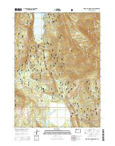 Lake of the Woods South Oregon Current topographic map, 1:24000 scale, 7.5 X 7.5 Minute, Year 2014