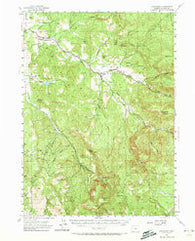 Lakecreek Oregon Historical topographic map, 1:62500 scale, 15 X 15 Minute, Year 1954