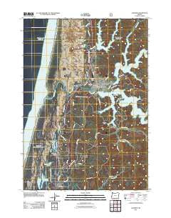 Lakeside Oregon Historical topographic map, 1:24000 scale, 7.5 X 7.5 Minute, Year 2011
