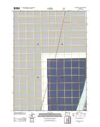 Lakeside OE W Oregon Historical topographic map, 1:24000 scale, 7.5 X 7.5 Minute, Year 2011