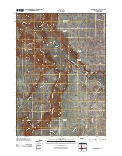 Lambert Rocks Oregon Historical topographic map, 1:24000 scale, 7.5 X 7.5 Minute, Year 2011