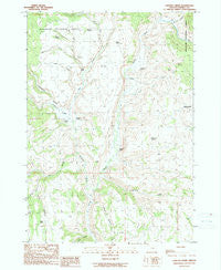 Landing Creek Oregon Historical topographic map, 1:24000 scale, 7.5 X 7.5 Minute, Year 1990
