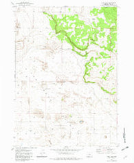 Lane Lake Oregon Historical topographic map, 1:24000 scale, 7.5 X 7.5 Minute, Year 1981