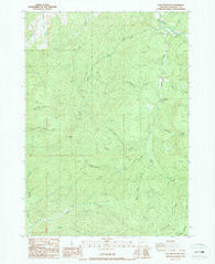 Lane Mountain Oregon Historical topographic map, 1:24000 scale, 7.5 X 7.5 Minute, Year 1987