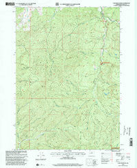 Lane Mountain Oregon Historical topographic map, 1:24000 scale, 7.5 X 7.5 Minute, Year 1998