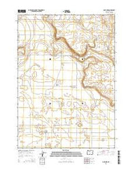 Lane Lake Oregon Current topographic map, 1:24000 scale, 7.5 X 7.5 Minute, Year 2014