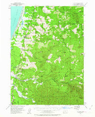 Langlois Oregon Historical topographic map, 1:62500 scale, 15 X 15 Minute, Year 1954