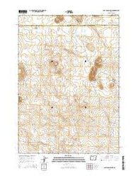 Last Chance Lake Oregon Current topographic map, 1:24000 scale, 7.5 X 7.5 Minute, Year 2014