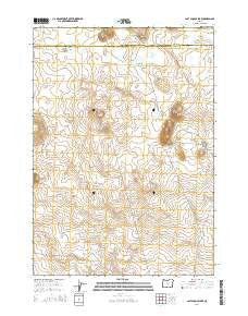 Last Chance Lake Oregon Current topographic map, 1:24000 scale, 7.5 X 7.5 Minute, Year 2014