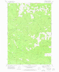 Laurel Mtn Oregon Historical topographic map, 1:24000 scale, 7.5 X 7.5 Minute, Year 1974