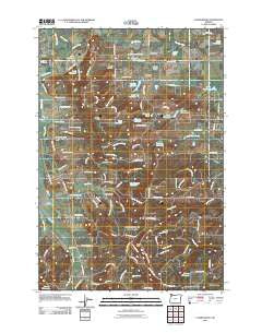 Laurelwood Oregon Historical topographic map, 1:24000 scale, 7.5 X 7.5 Minute, Year 2011