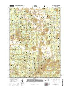Lava Cast Forest Oregon Current topographic map, 1:24000 scale, 7.5 X 7.5 Minute, Year 2014