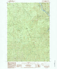 Lawhead Creek Oregon Historical topographic map, 1:24000 scale, 7.5 X 7.5 Minute, Year 1985