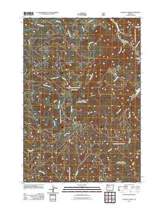 Lawhead Creek Oregon Historical topographic map, 1:24000 scale, 7.5 X 7.5 Minute, Year 2011