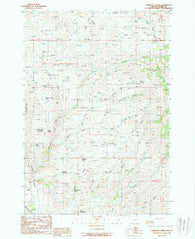 Lawrence Creek Oregon Historical topographic map, 1:24000 scale, 7.5 X 7.5 Minute, Year 1988