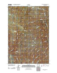 Lawrence Creek Oregon Historical topographic map, 1:24000 scale, 7.5 X 7.5 Minute, Year 2011