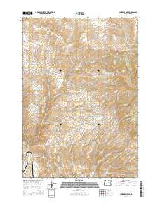 Lawrence Creek Oregon Current topographic map, 1:24000 scale, 7.5 X 7.5 Minute, Year 2014
