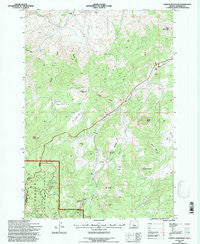 Lawson Mountain Oregon Historical topographic map, 1:24000 scale, 7.5 X 7.5 Minute, Year 1992