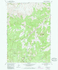 Lawson Mtn Oregon Historical topographic map, 1:24000 scale, 7.5 X 7.5 Minute, Year 1968