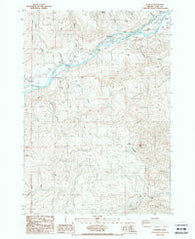 Leaburg Oregon Historical topographic map, 1:24000 scale, 7.5 X 7.5 Minute, Year 1988