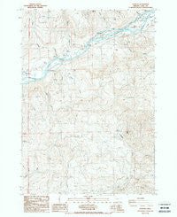 Leaburg Oregon Historical topographic map, 1:24000 scale, 7.5 X 7.5 Minute, Year 1988