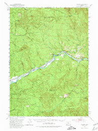 Leaburg Oregon Historical topographic map, 1:62500 scale, 15 X 15 Minute, Year 1951