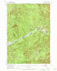 Leaburg Oregon Historical topographic map, 1:62500 scale, 15 X 15 Minute, Year 1951