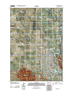 Lebanon Oregon Historical topographic map, 1:24000 scale, 7.5 X 7.5 Minute, Year 2011