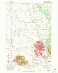 Lebanon Oregon Historical topographic map, 1:24000 scale, 7.5 X 7.5 Minute, Year 1969