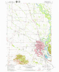 Lebanon Oregon Historical topographic map, 1:24000 scale, 7.5 X 7.5 Minute, Year 1969