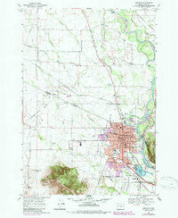 Lebanon Oregon Historical topographic map, 1:24000 scale, 7.5 X 7.5 Minute, Year 1969