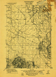 Lebanon Oregon Historical topographic map, 1:31680 scale, 7.5 X 7.5 Minute, Year 1911